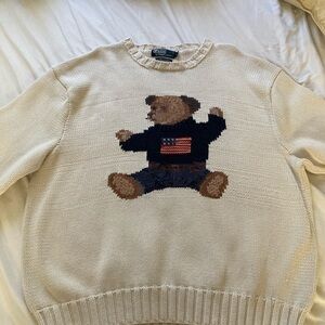 Vintage Polo Ralph Lauren teddy bear sweater